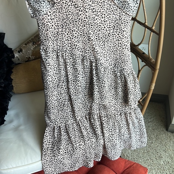 WHO WHAT WEAR pink leopard ruffle dress - Picture 10 of 14